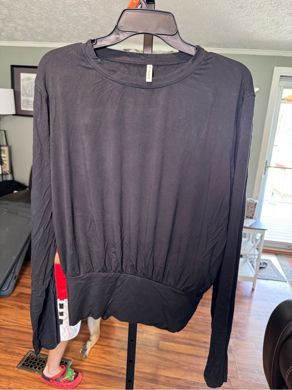 Halara Women’s Black Long-Sleeve Pullover Top